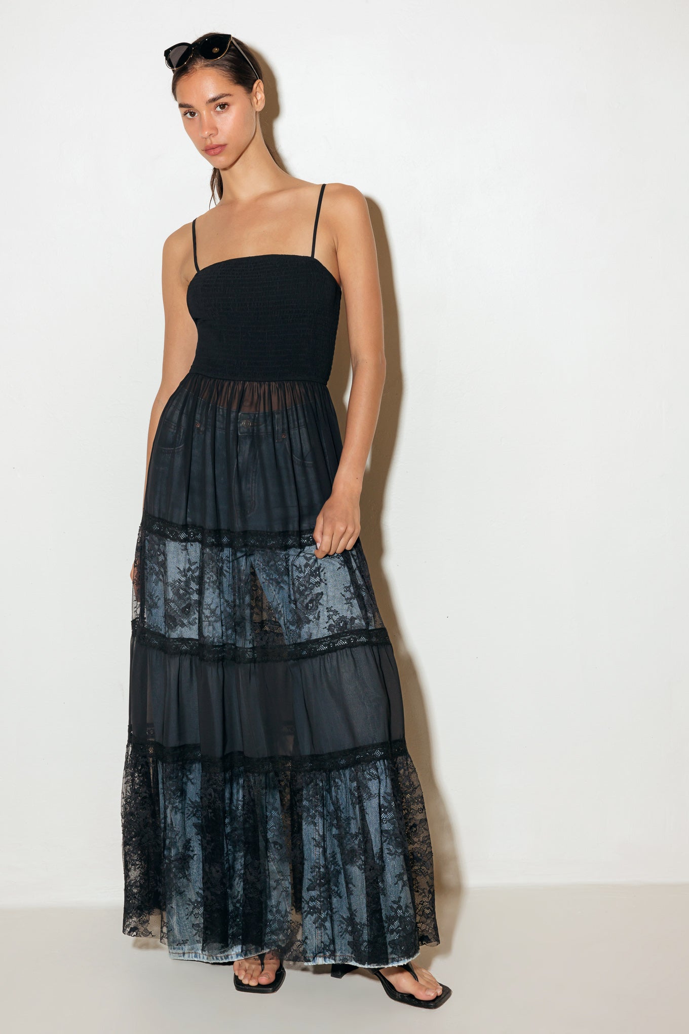 REMARKBLE ENTRANCE STRAP MAXI TOP
