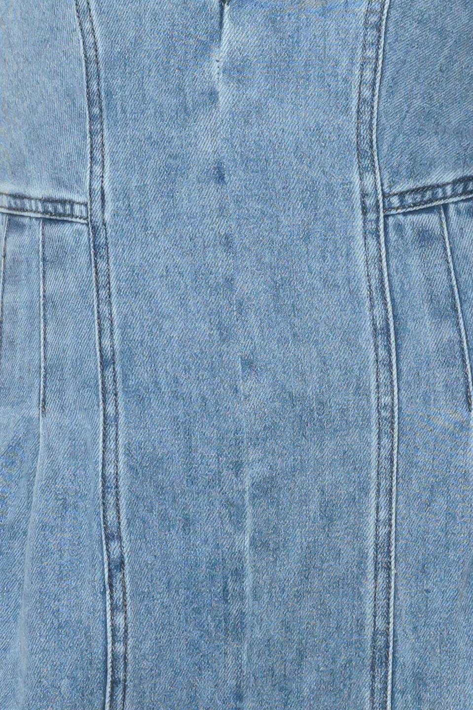 EASED LINE LIGHT DENIM JUMPSUIT