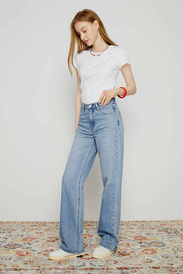Whitefish High Rise Wide Jeans HJ007