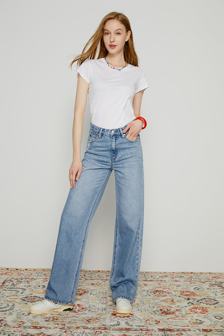 CONEY ISLAND WHITEFISH HIGH RISE WIDE JEANS