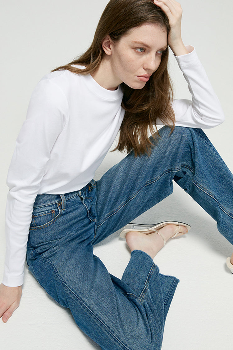 RELAXED BARREL LEG JEANS