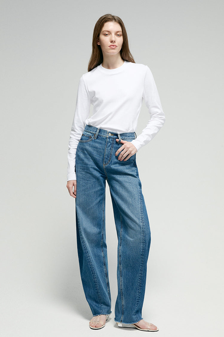 RELAXED BARREL LEG JEANS
