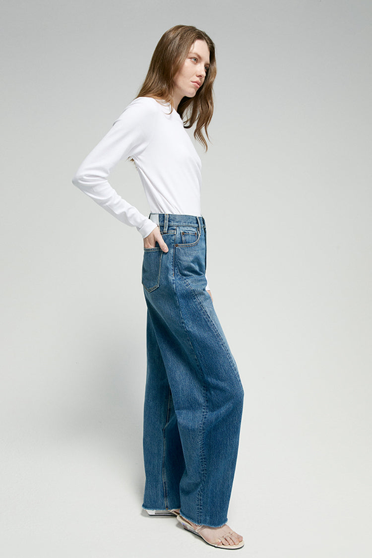 RELAXED BARREL LEG JEANS