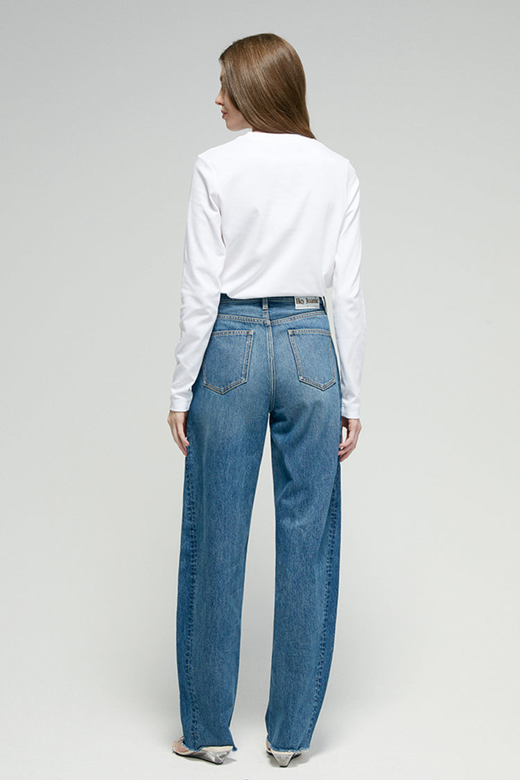 RELAXED BARREL LEG JEANS