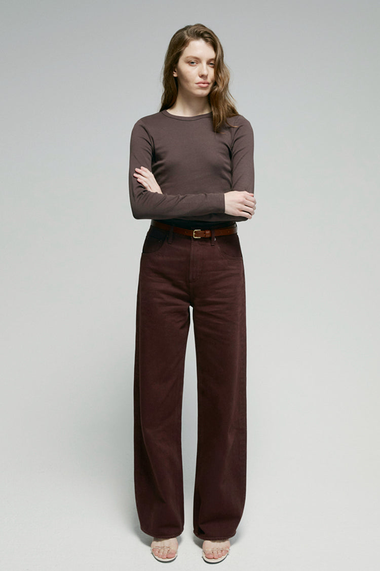 RELAXED WIDE-LEG CURVE JEANS