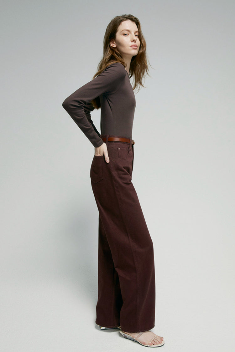 RELAXED WIDE-LEG CURVE JEANS