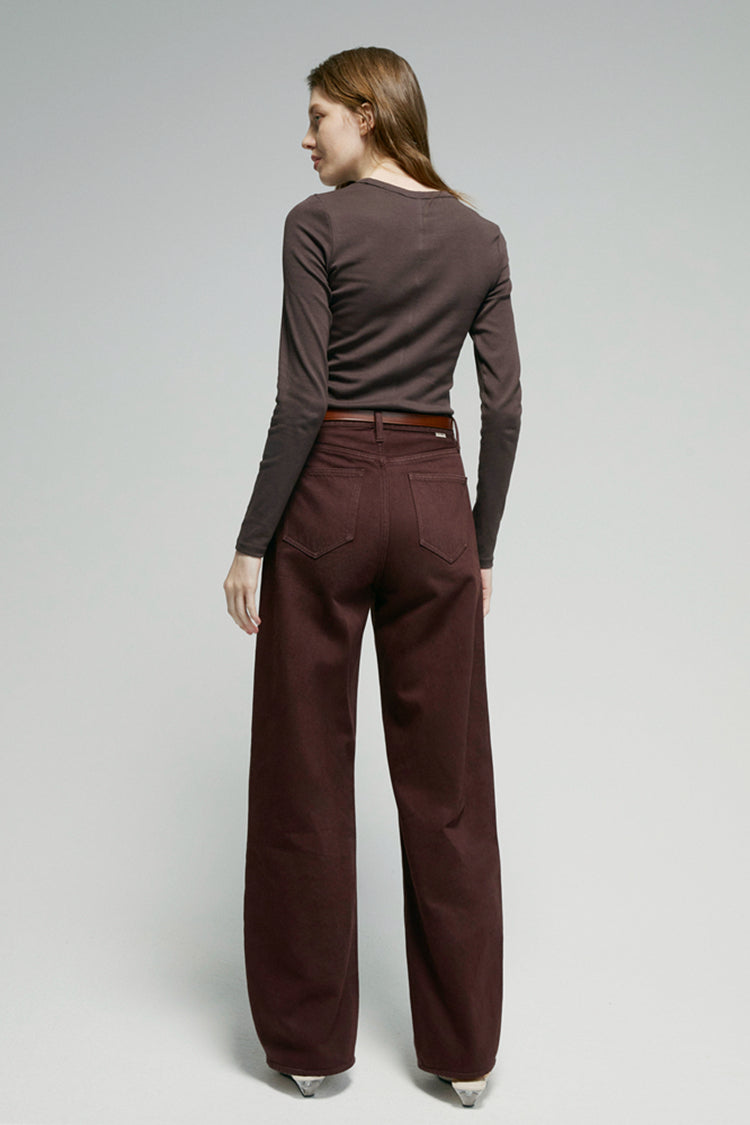 RELAXED WIDE-LEG CURVE JEANS