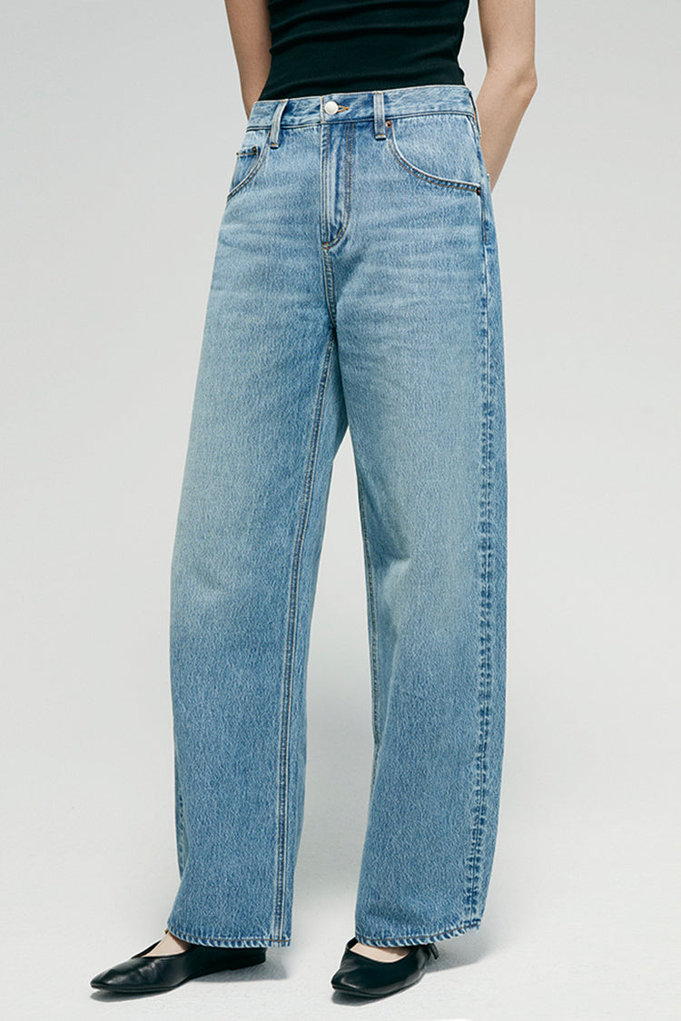 RELAXED WIDE-LEG CURVE JEANS