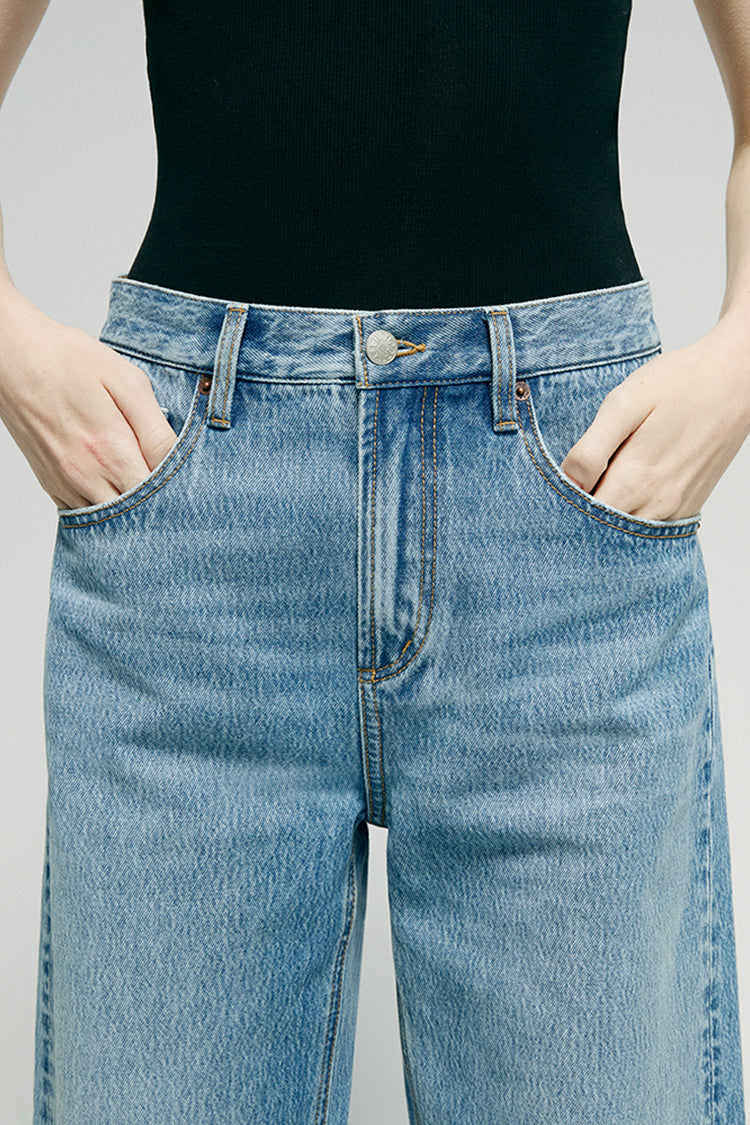 RELAXED WIDE-LEG CURVE JEANS