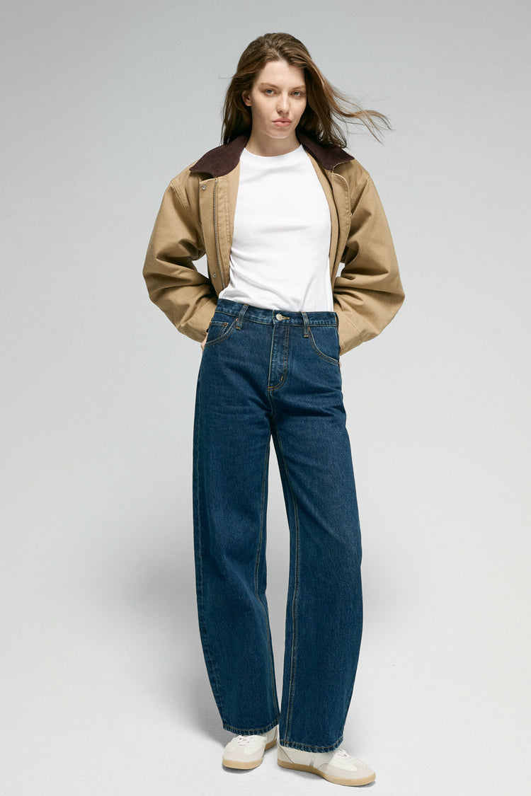 RELAXED WIDE-LEG CURVE JEANS