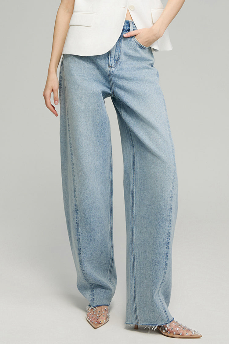 RELAXED BARREL LEG JEANS