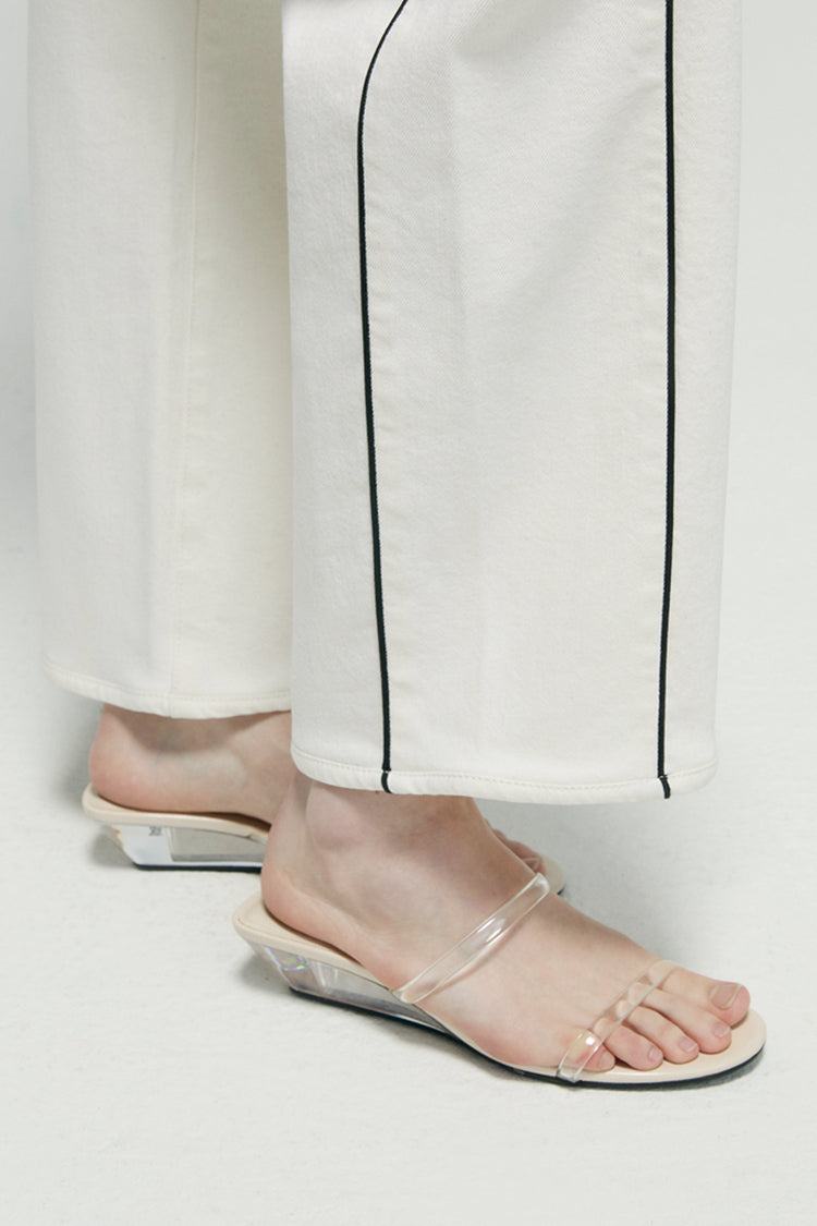 CRUSH CURVE BARREL ANKLE JEANS