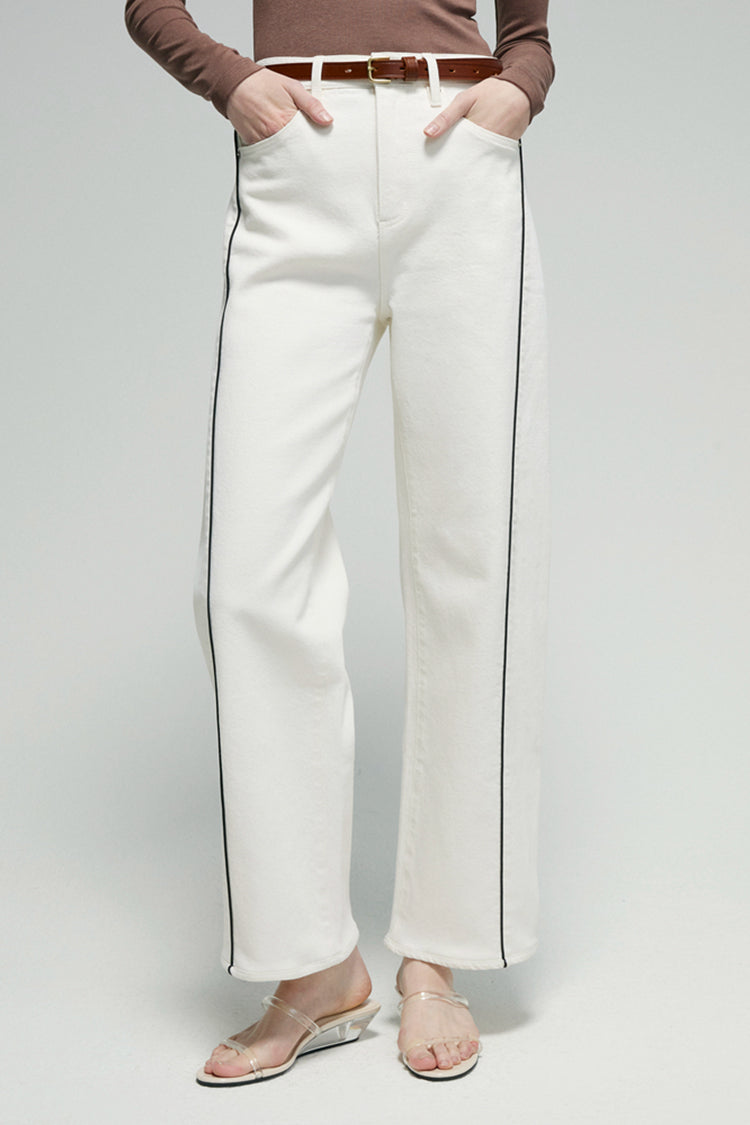 CRUSH CURVE BARREL ANKLE JEANS