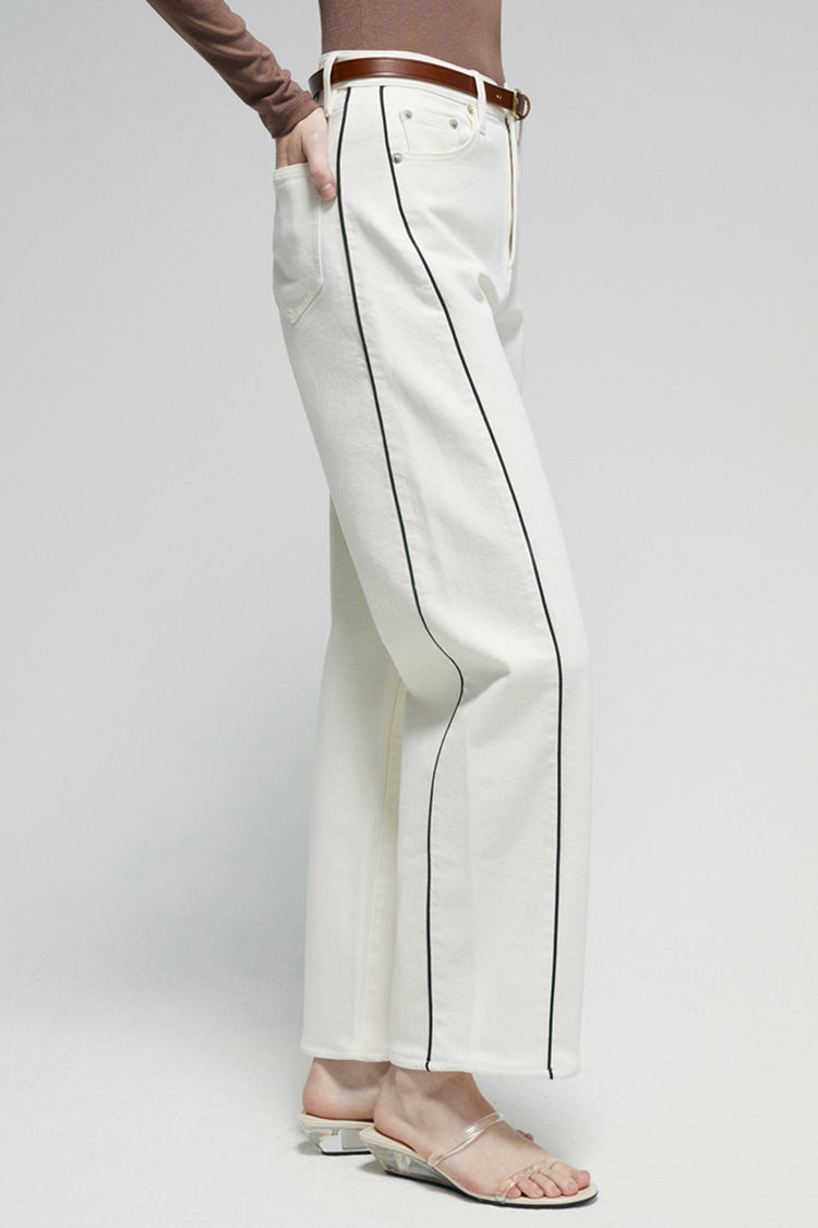 CRUSH CURVE BARREL ANKLE JEANS