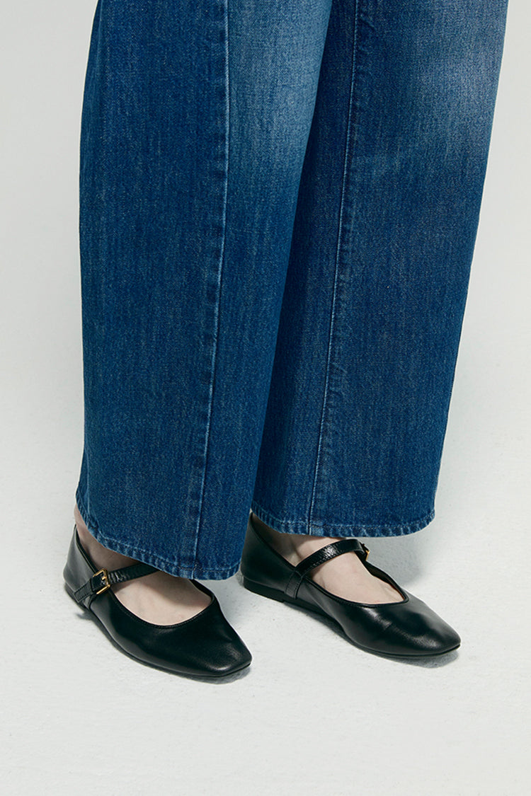 CRUSH CURVE BARREL ANKLE JEANS