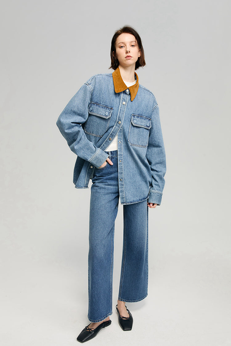 THE CITYER CROP WIDE JEANS