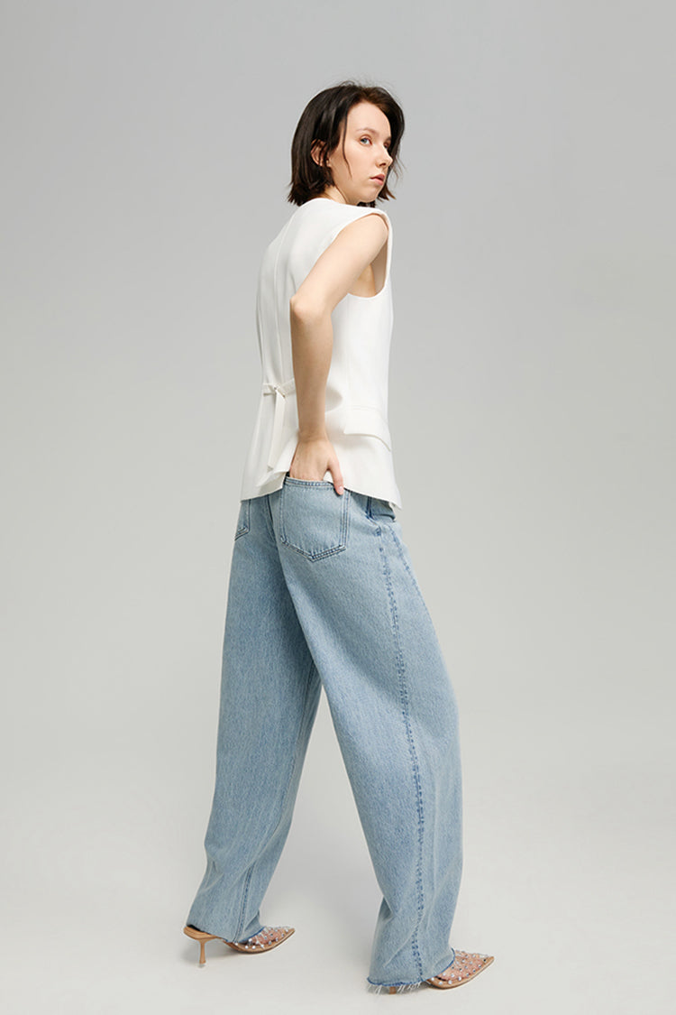 RELAXED BARREL LEG JEANS