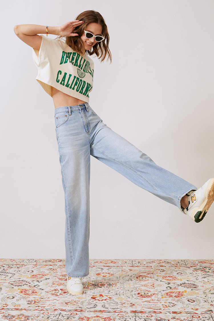 Whitefish High Rise Wide Jeans HJ007