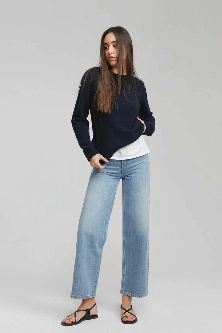 THE CITYER CROP WIDE JEANS
