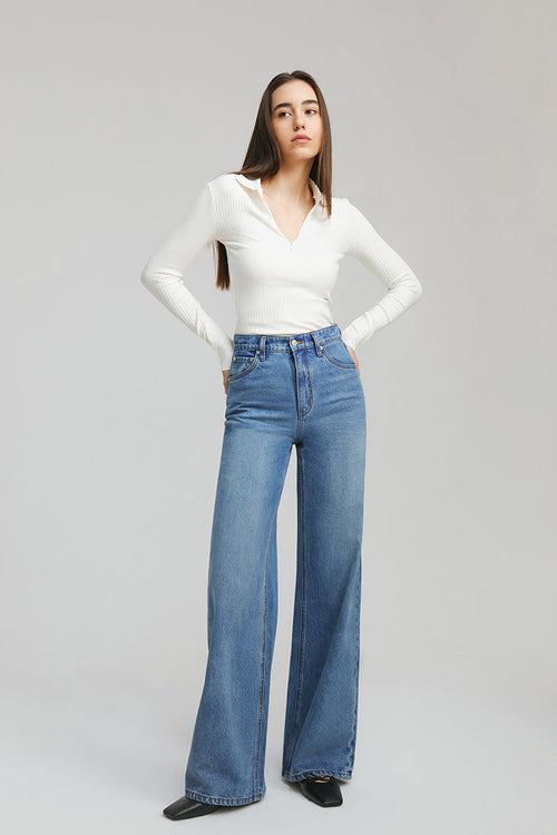 ANGELES HIGH RISE BAGGY JEANS