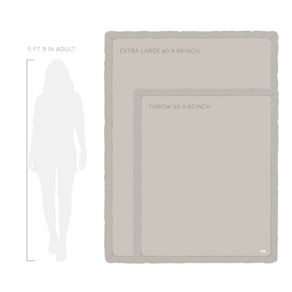 RIBBED BAMBONI® THROW BLANKETS