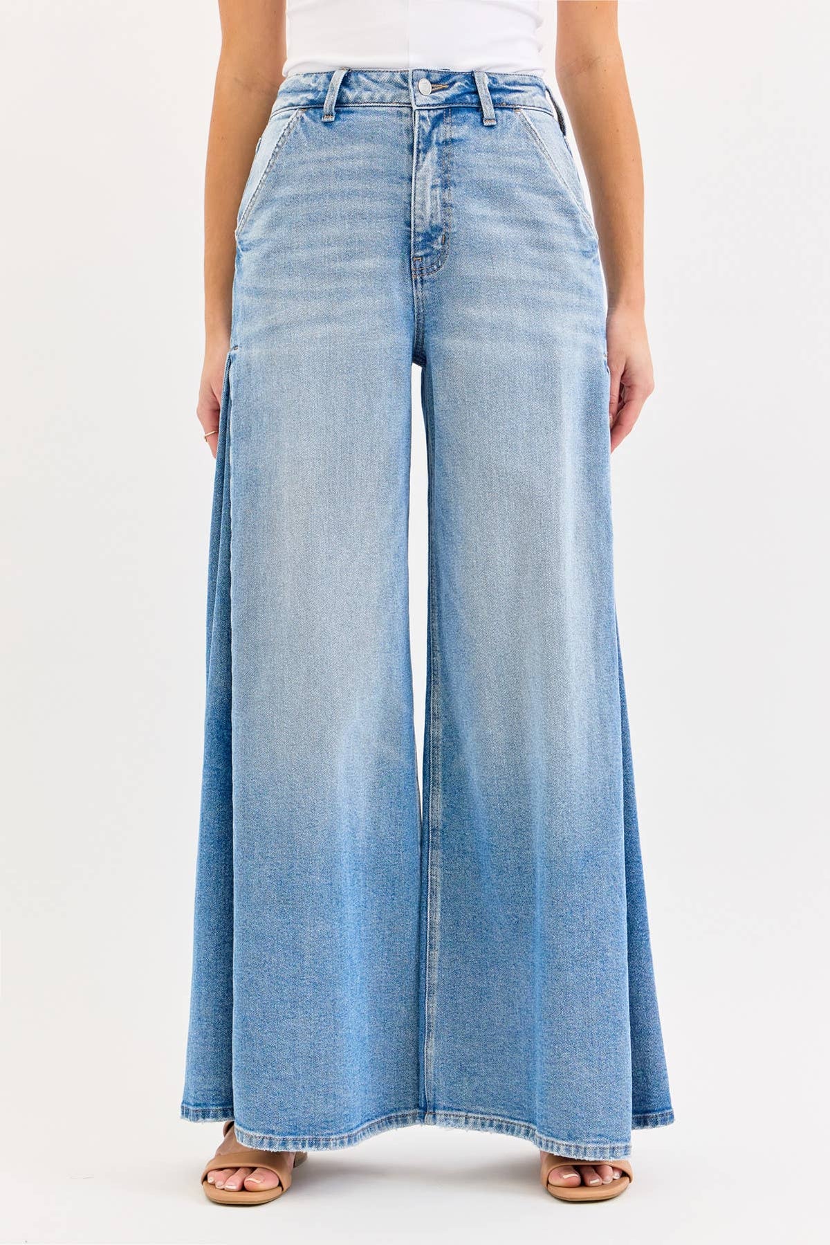 Cello High Rise Super Wide Leg jeans