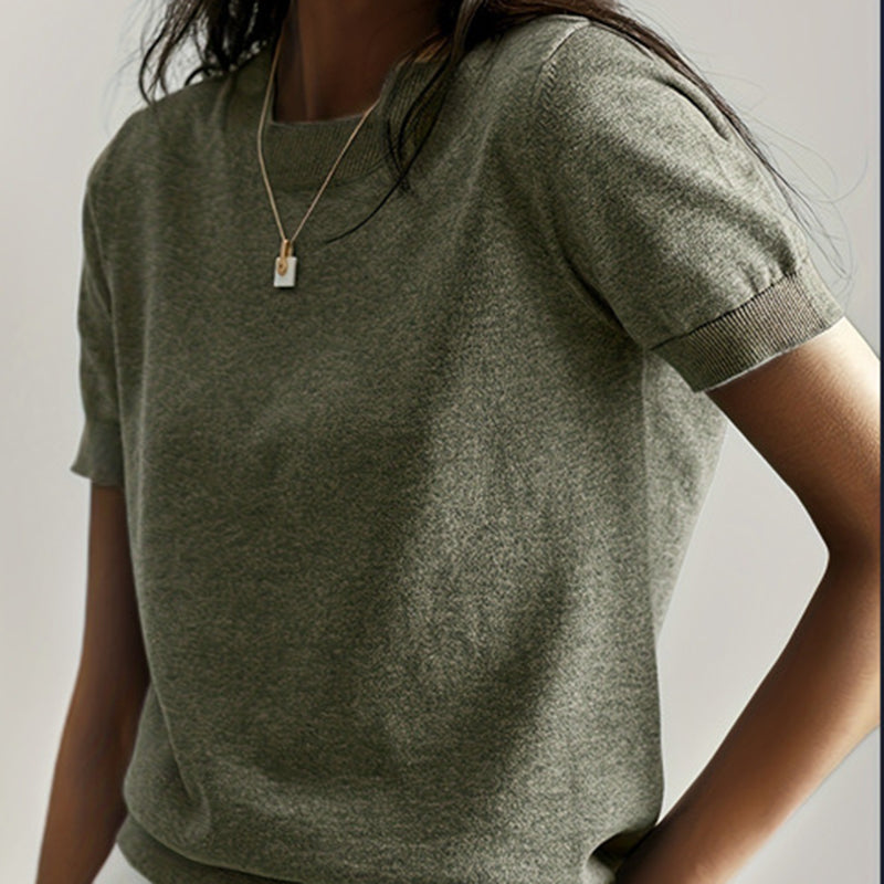 Women’s Soft Stretch Minimalist Knit Tee