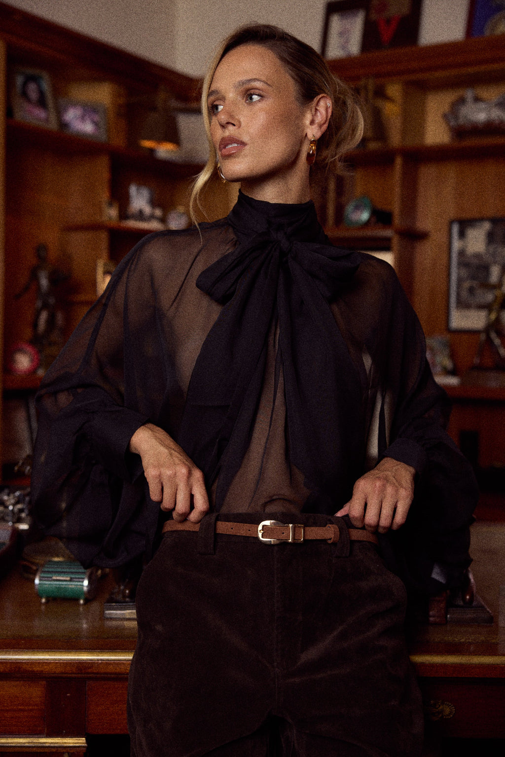 Brooke Hip Belt, Cognac Suede