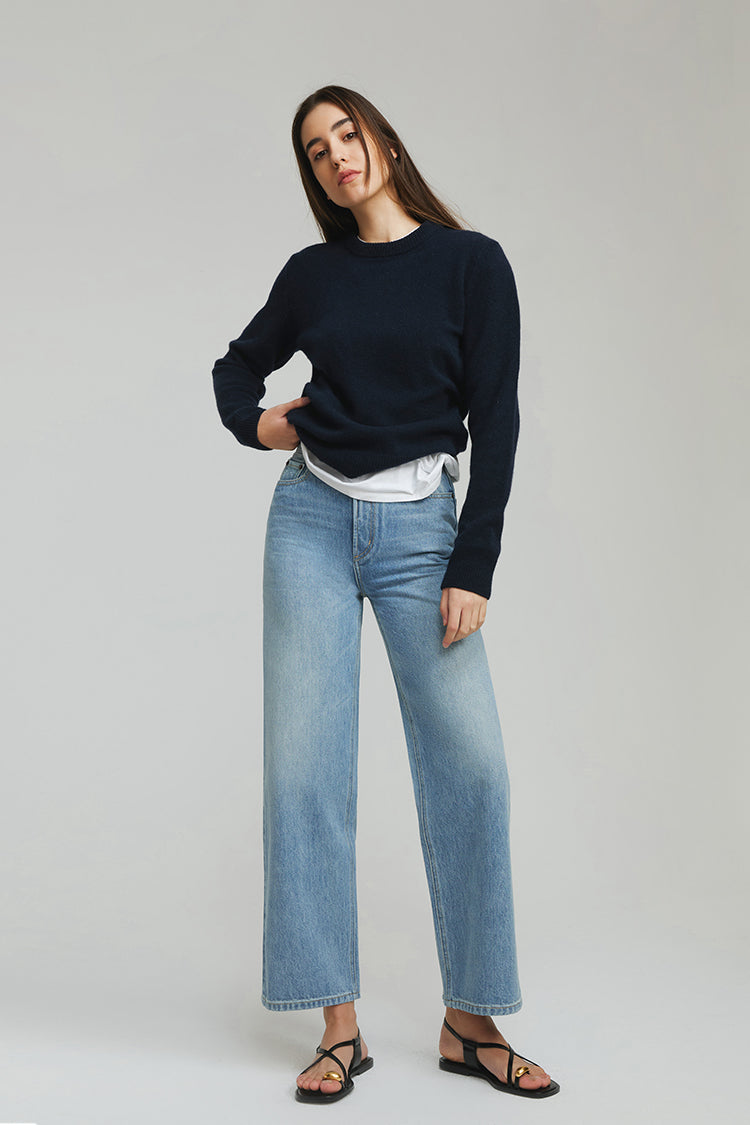 THE CITYER CROP WIDE JEANS