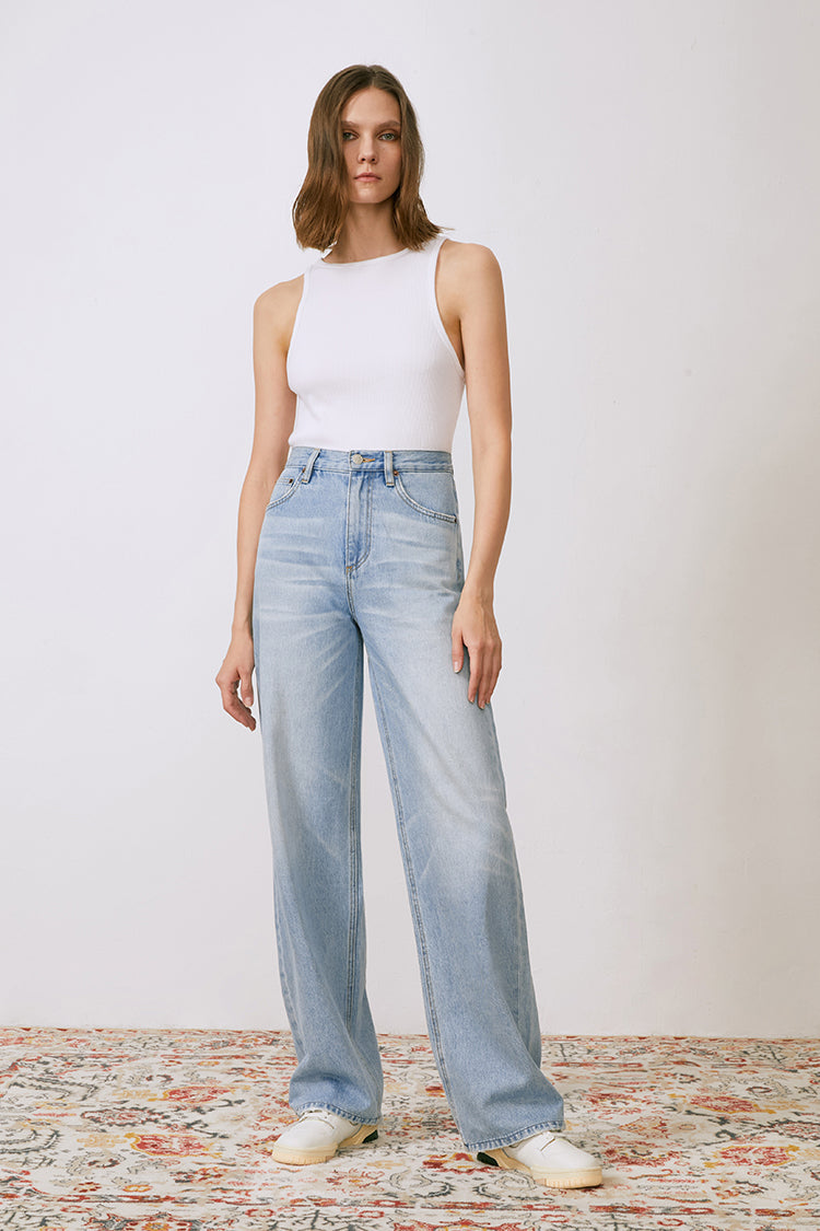 CONEY ISLAND WHITEFISH HIGH RISE WIDE JEANS