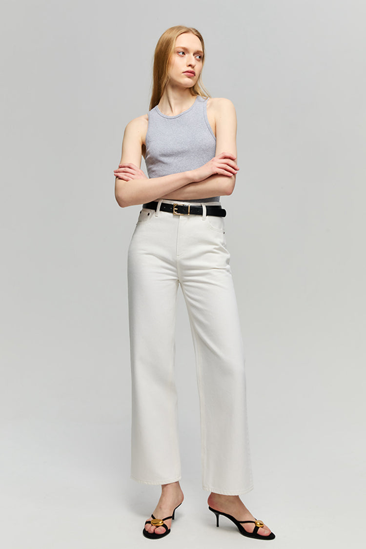 THE CITYER CROP WIDE JEANS