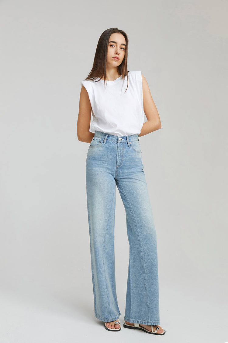 ANGELES HIGH RISE BAGGY JEANS