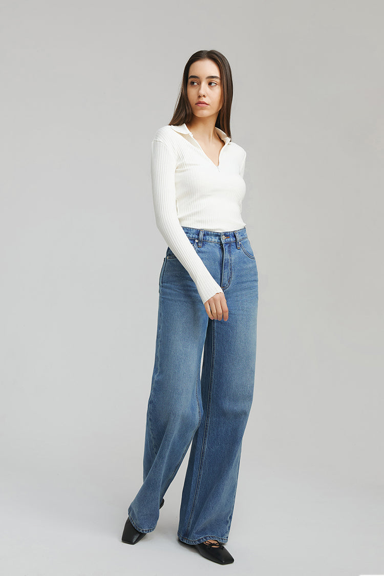 ANGELES HIGH RISE BAGGY JEANS
