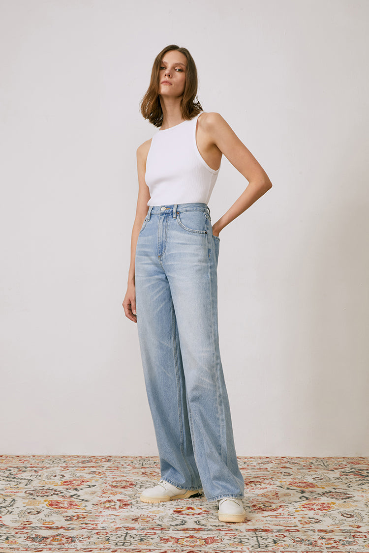 CONEY ISLAND WHITEFISH HIGH RISE WIDE JEANS