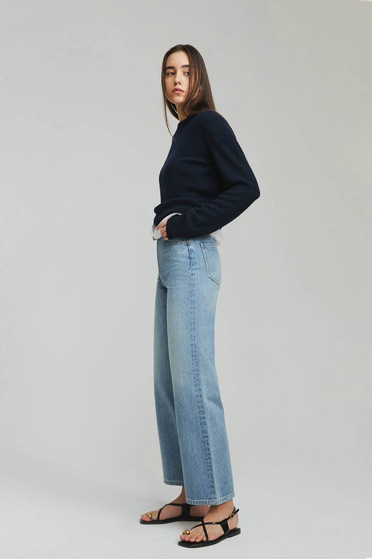THE CITYER CROP WIDE JEANS