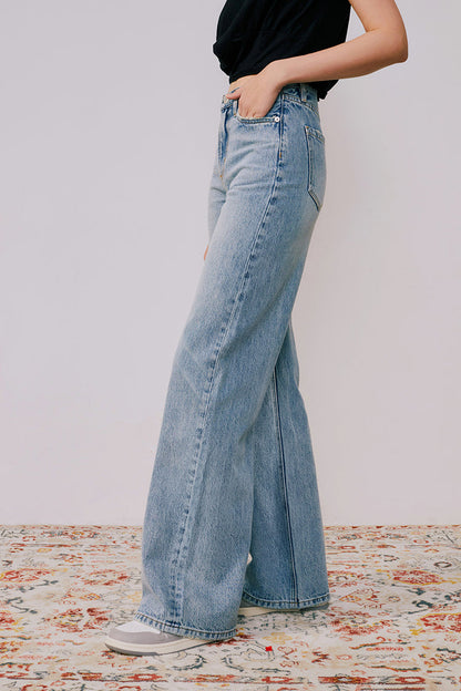 Angeles High Rise Baggy Jeans HJ103