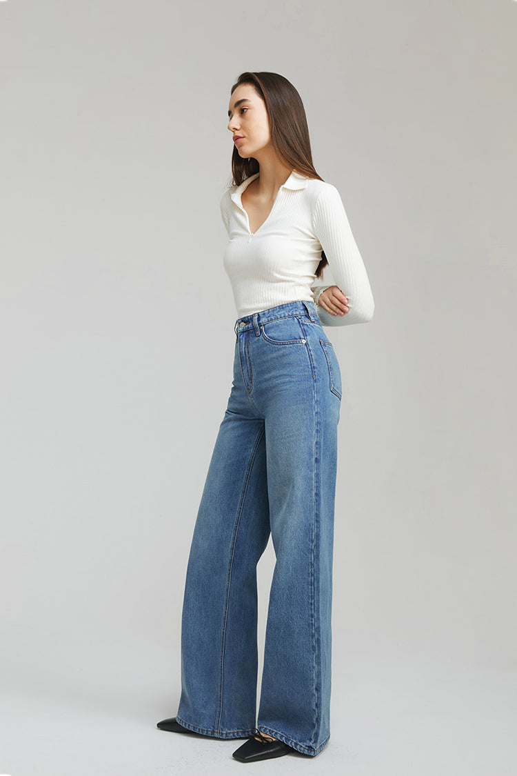 ANGELES HIGH RISE BAGGY JEANS