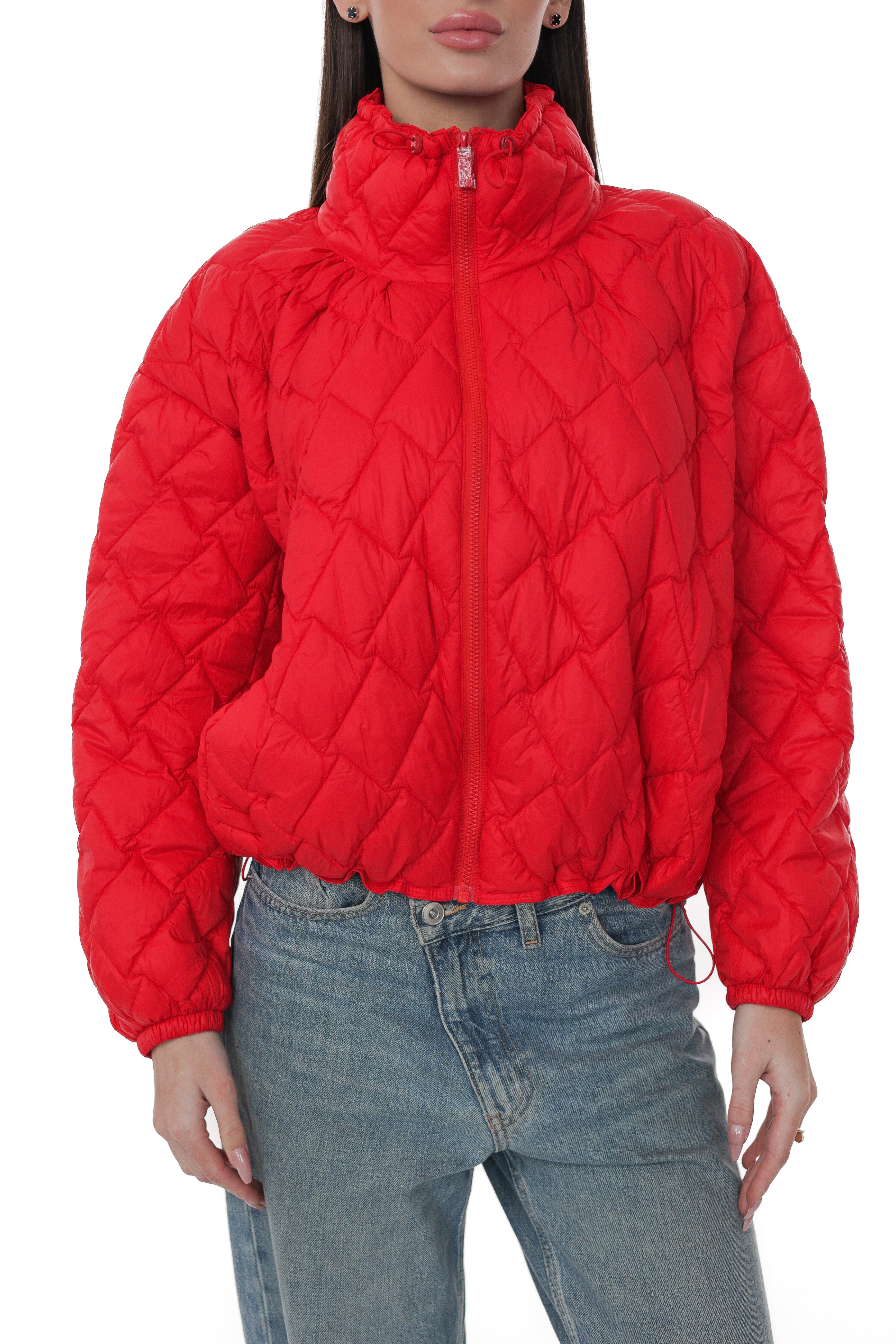 LIGHT QUILTED JACKET IN RED