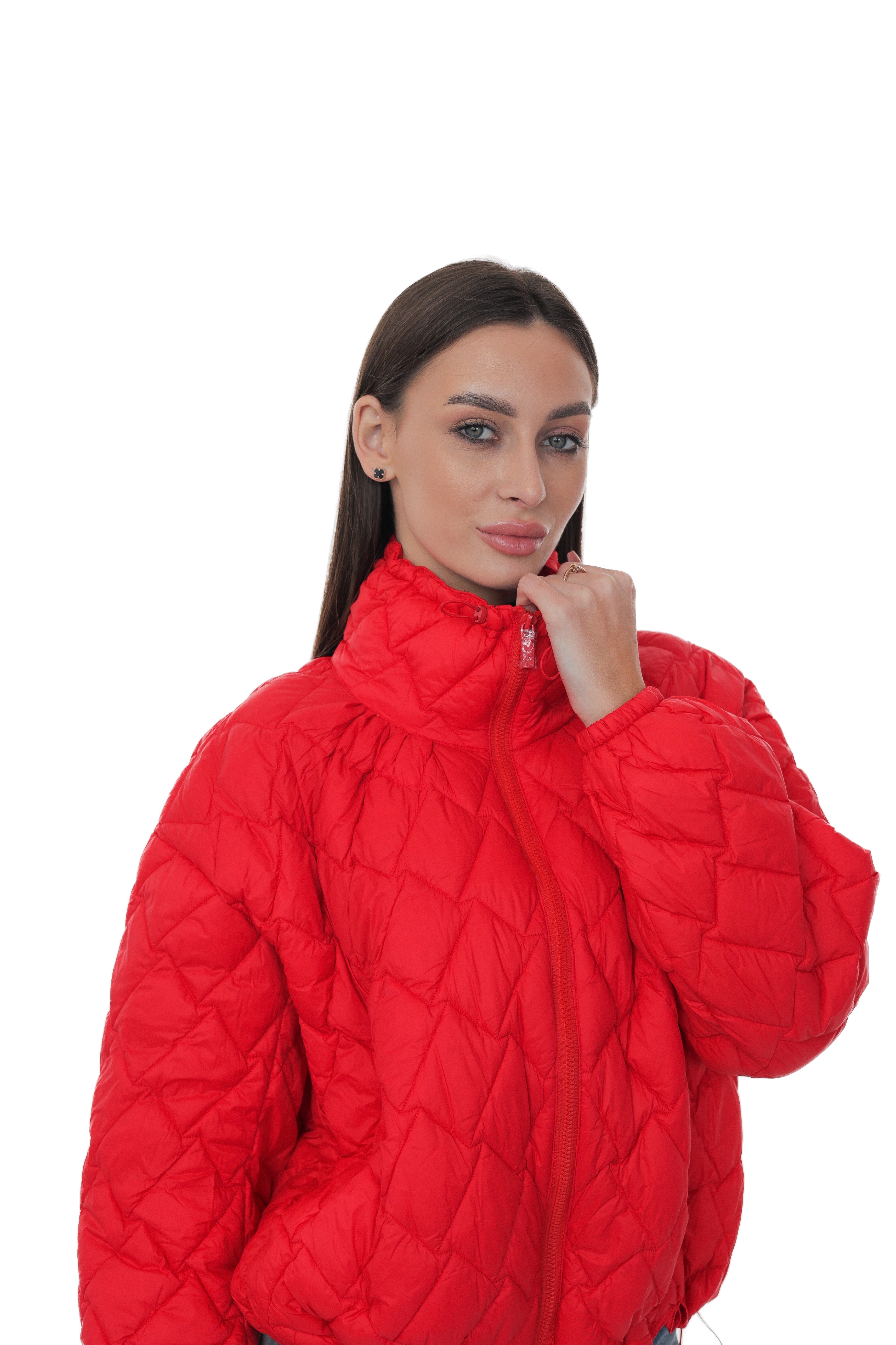 LIGHT QUILTED JACKET IN RED