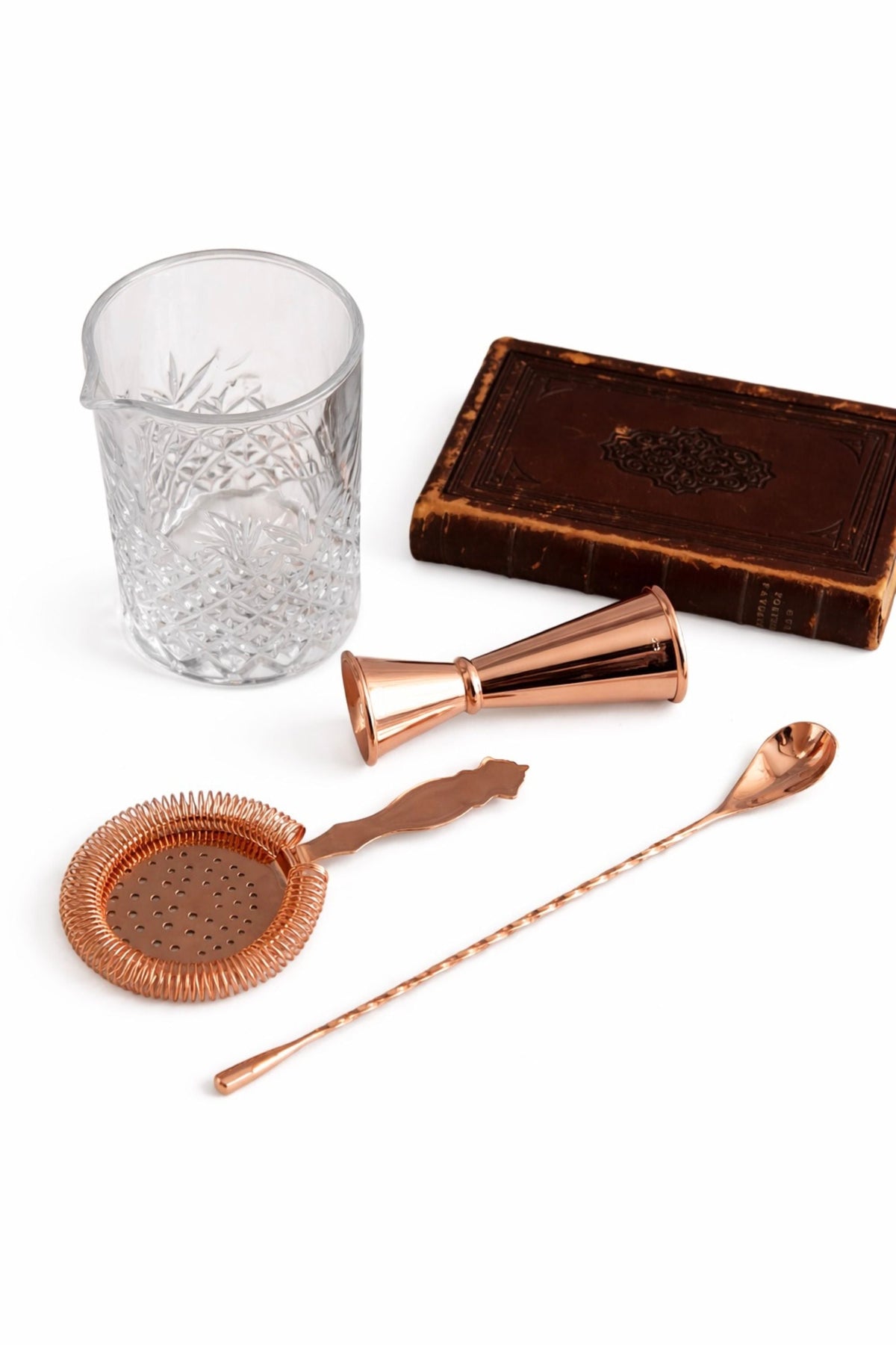 CMK Vintage Inspired Glass Barware Set