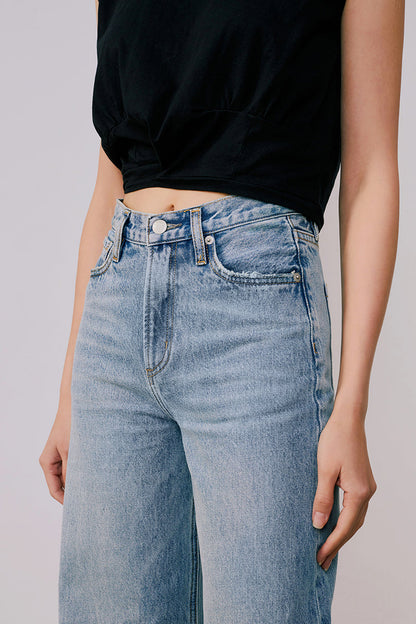 Angeles High Rise Baggy Jeans HJ103
