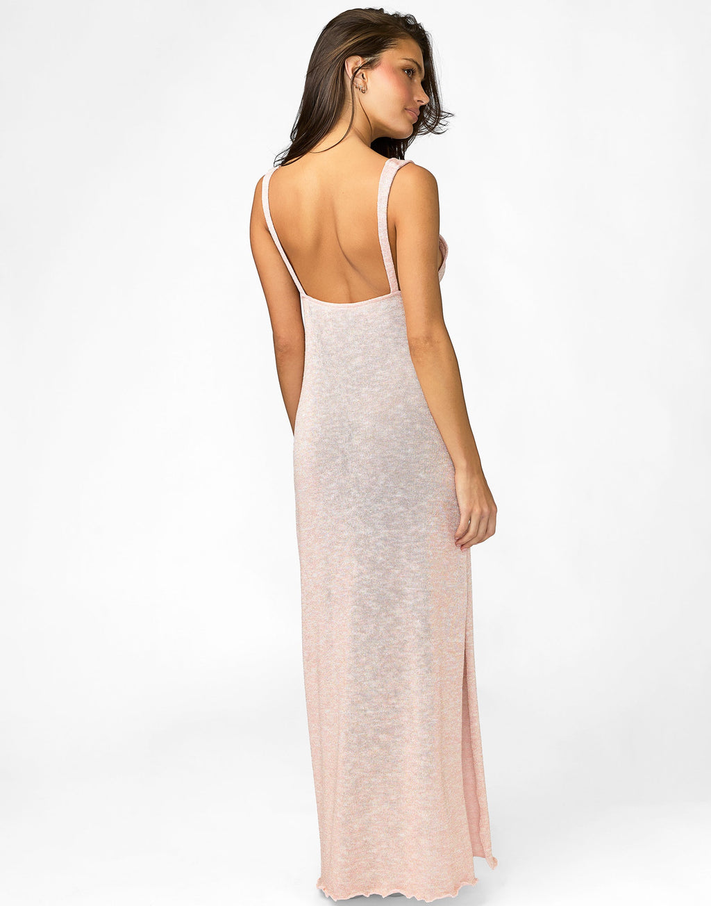AMAIA MAXI DRESS - PINK KNIT