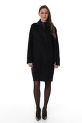 Noir Cashmere Blend Overcoat