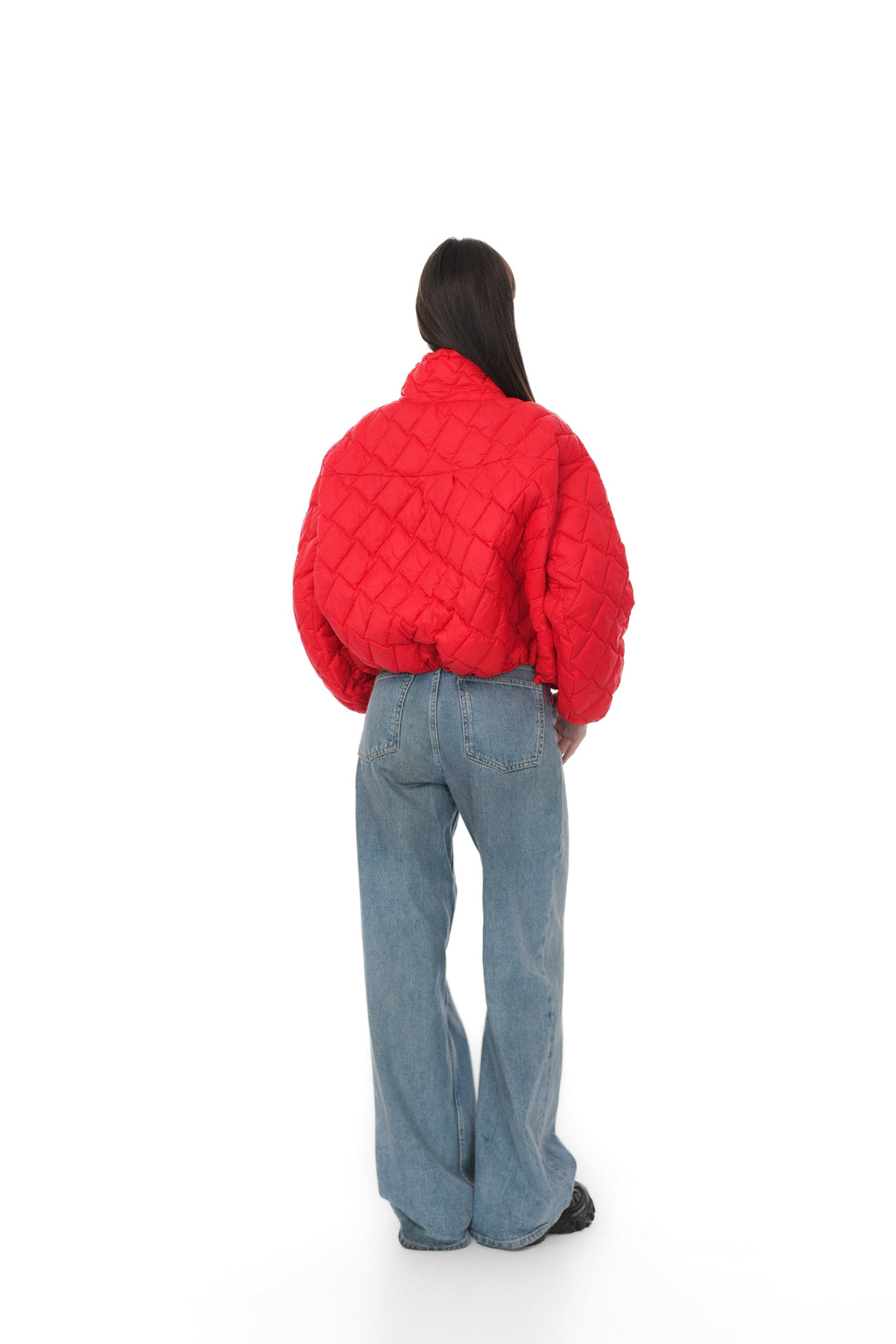 LIGHT QUILTED JACKET IN RED