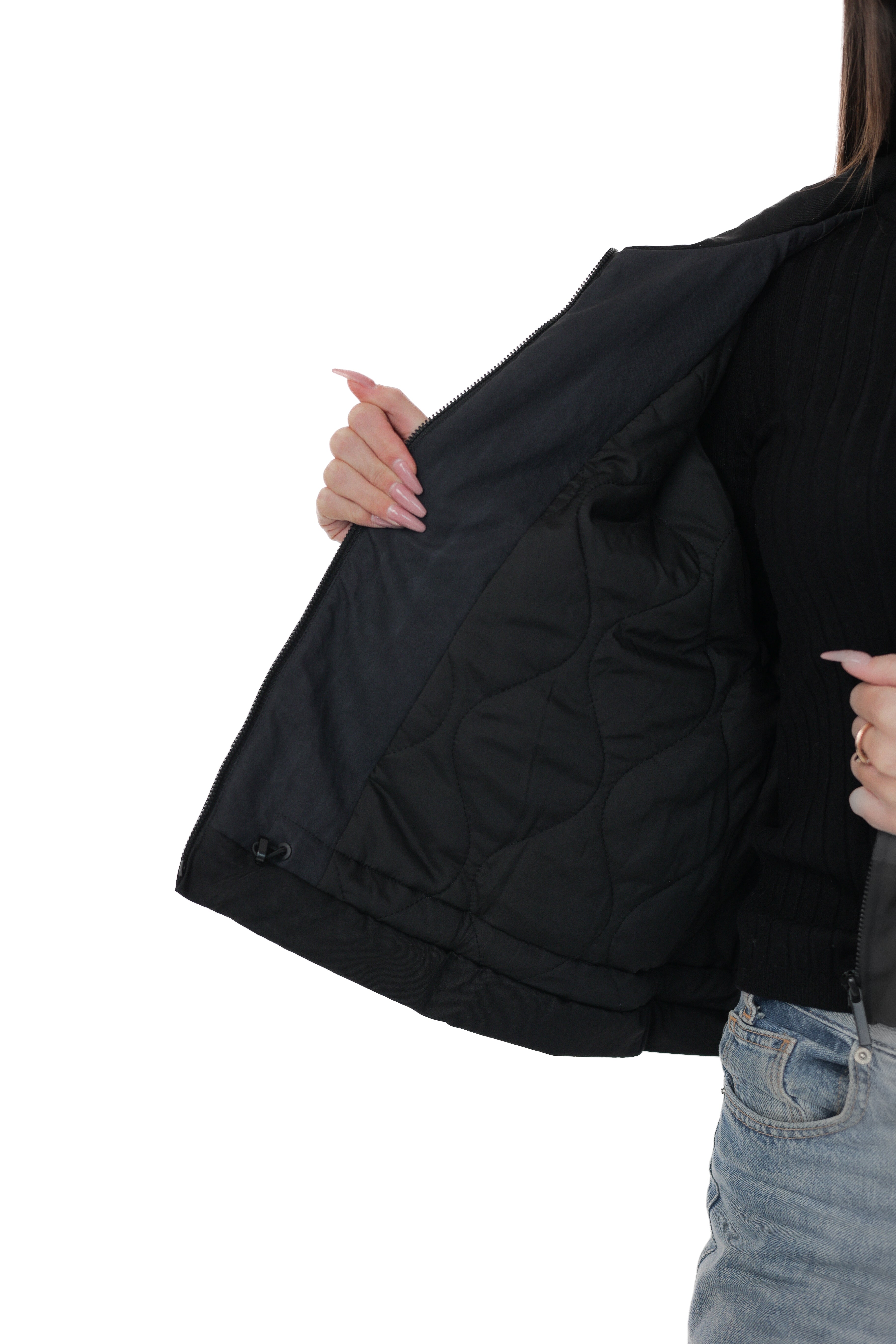 LIGHT TRANSITIONAL JACKET IN DARK GREY BLUE