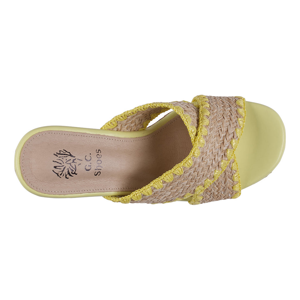 Woven Platform Heeled Sandals