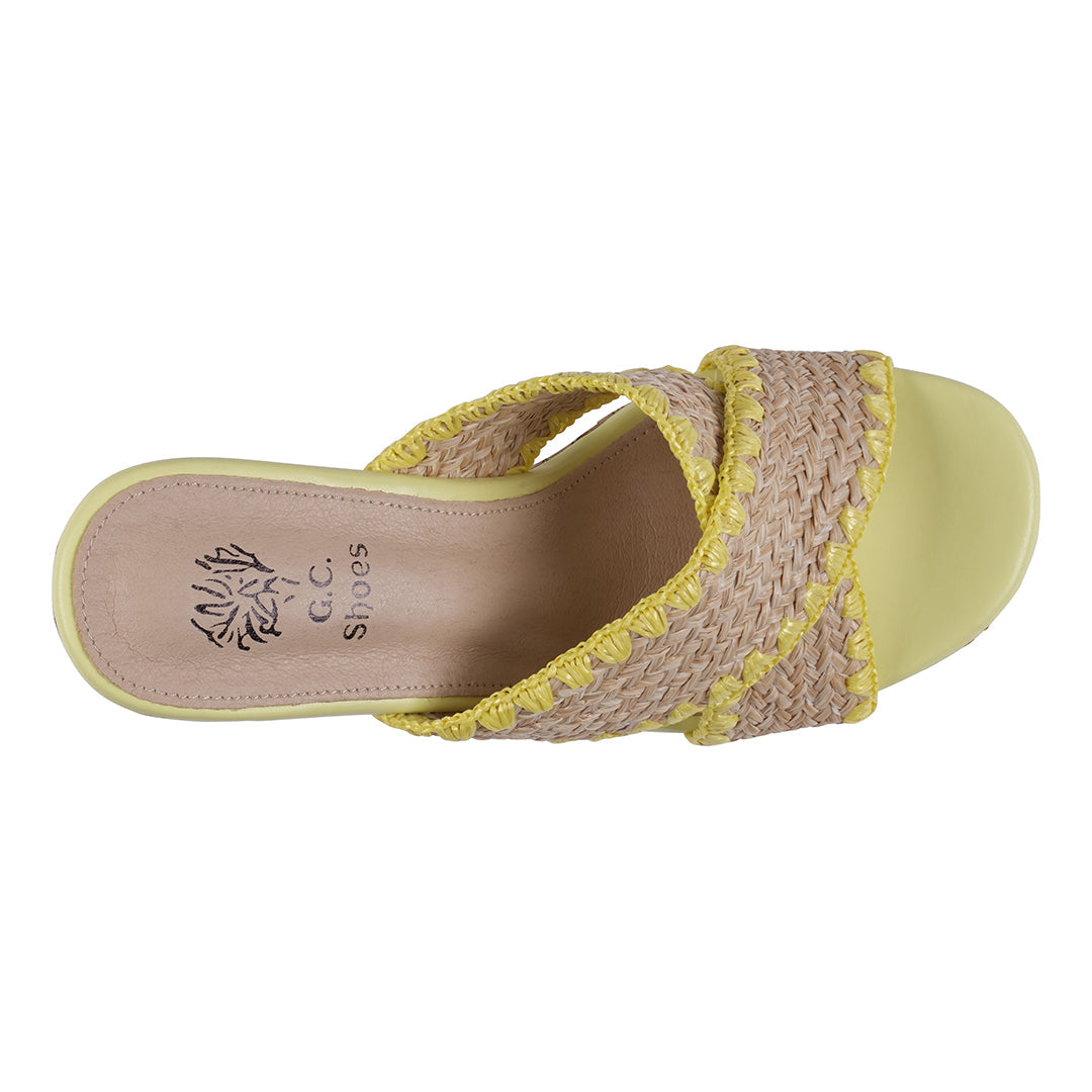 Woven Platform Heeled Sandals
