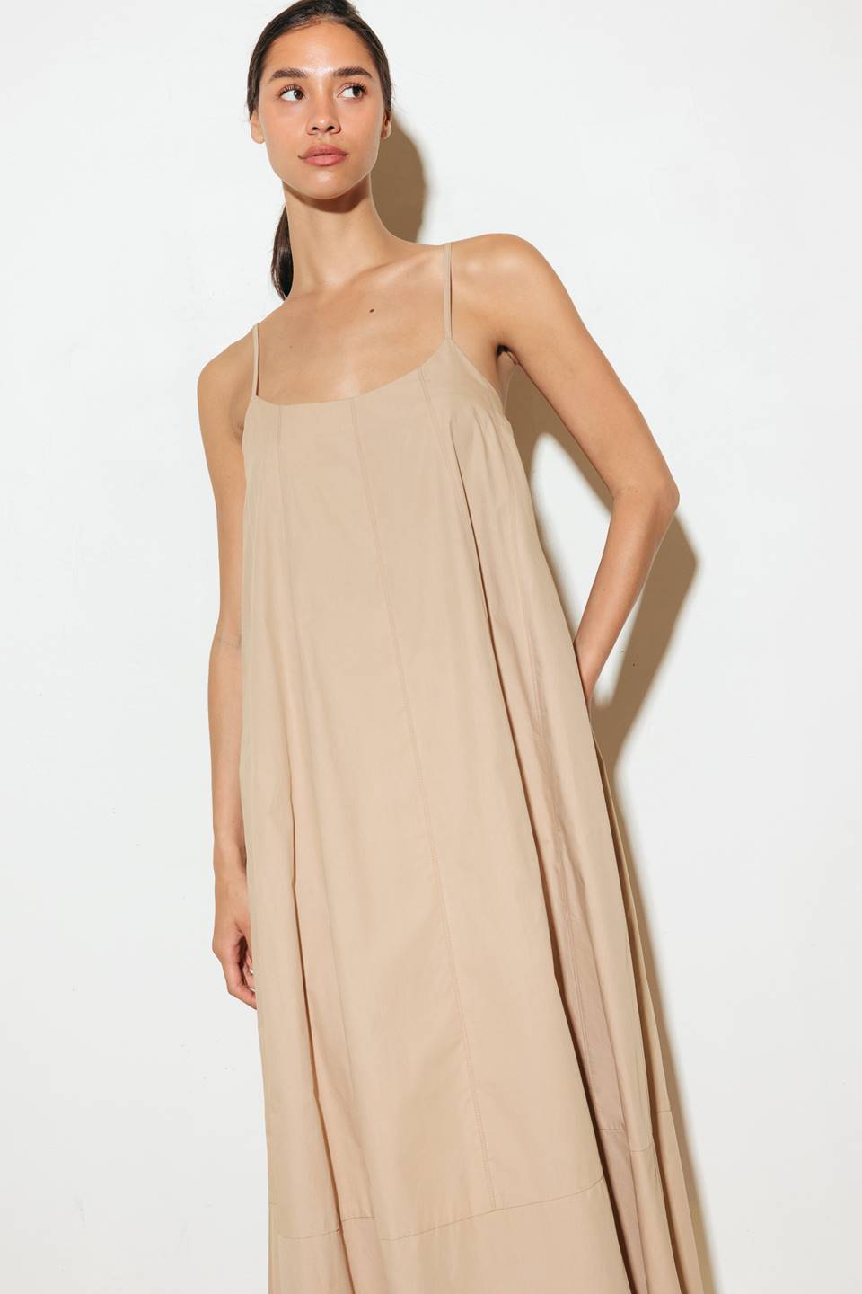 DAISY LANE WOVEN MIDI TENT DRESS