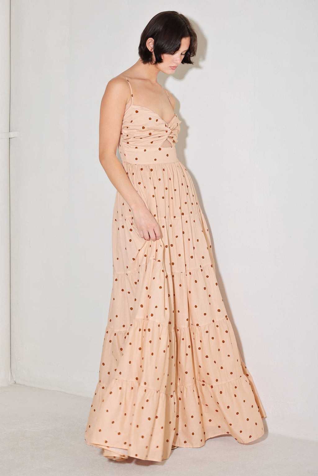 DOTTED DREAM WOVEN MAXI DRESS