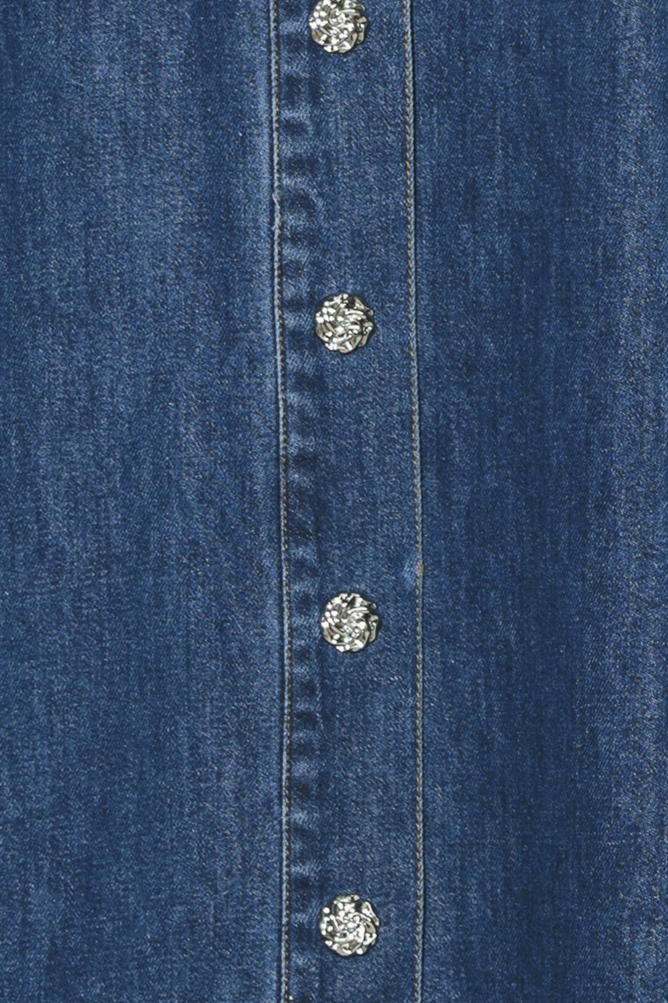 PARIS IN DENIM MIDI DRESS